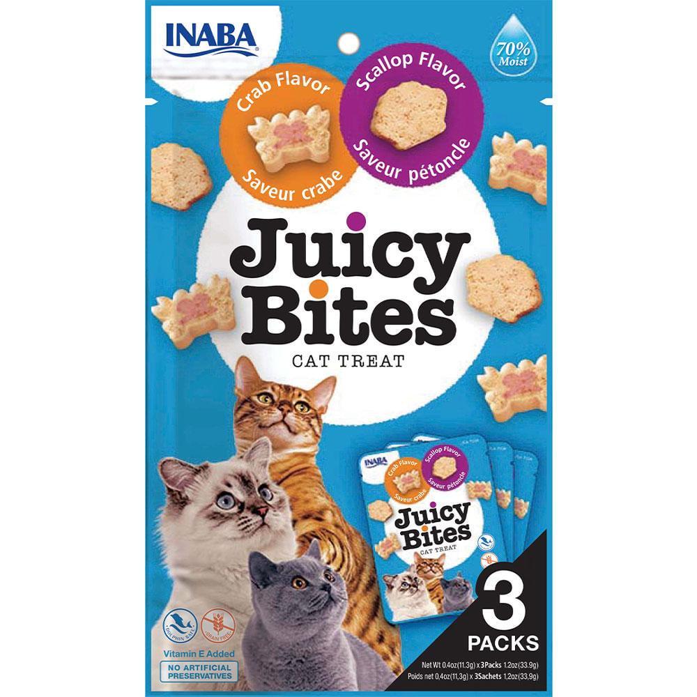 Ласощі для кішок Inaba Juicy Bites Соковиті снеки зі смаком гребінця та краба 3 шт./уп. (1928406066)