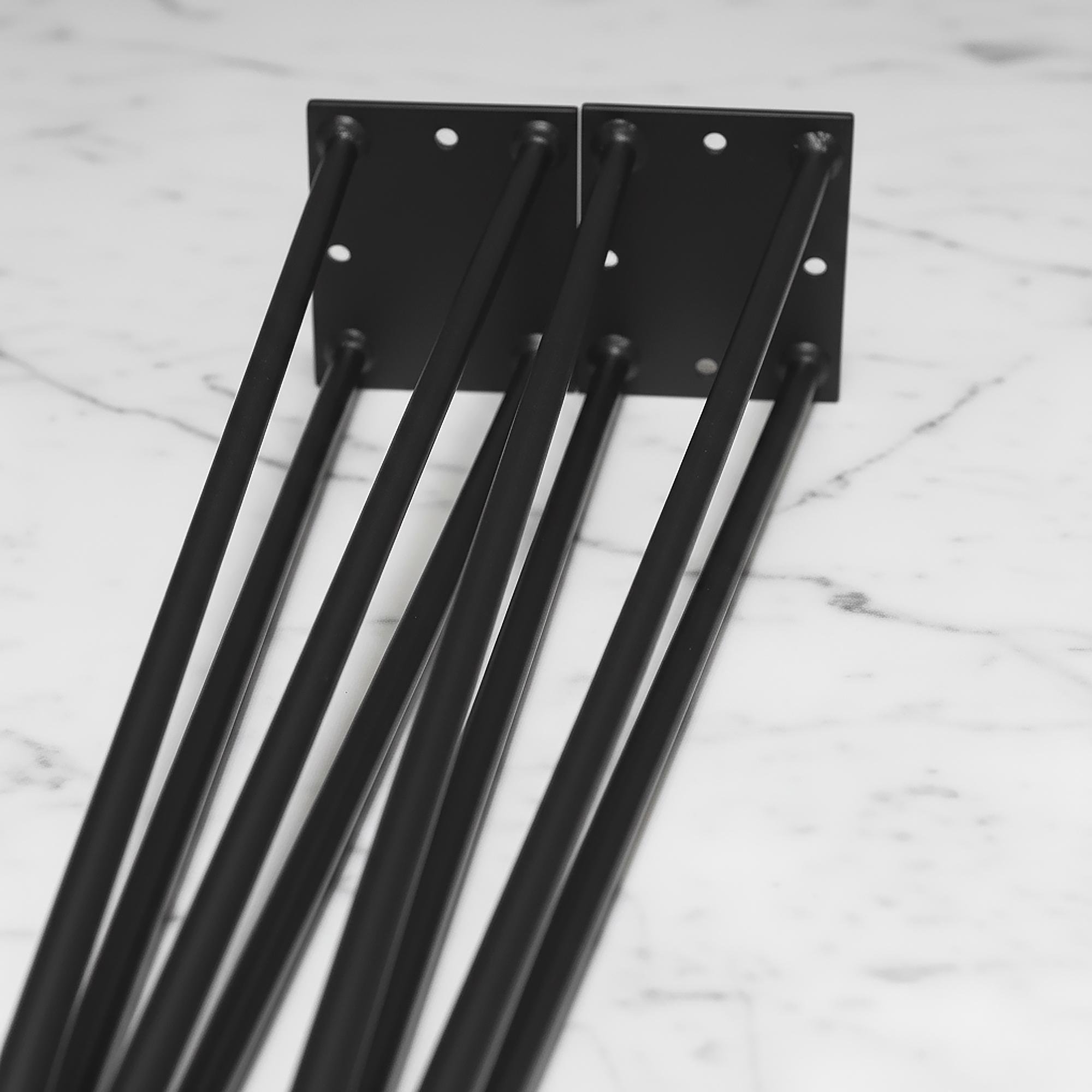 Ножка шпилька для журнального стола из металла 450 мм Черный (1147) - фото 2