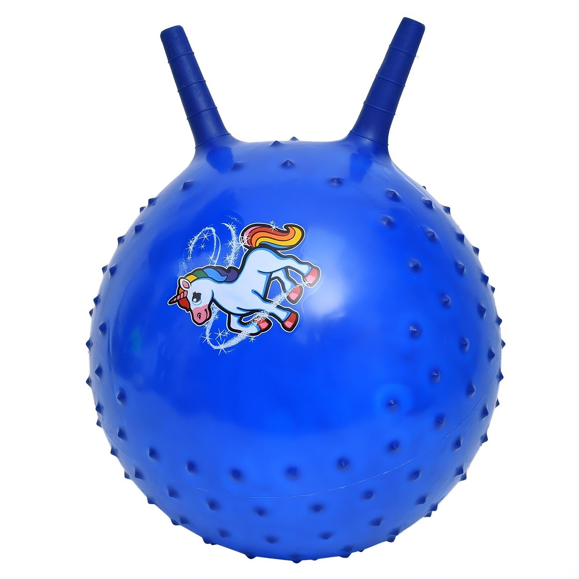 Фитнес-мяч детский MS 4311-4 с рожками 45 см 300 г массажный Синий (33501720)