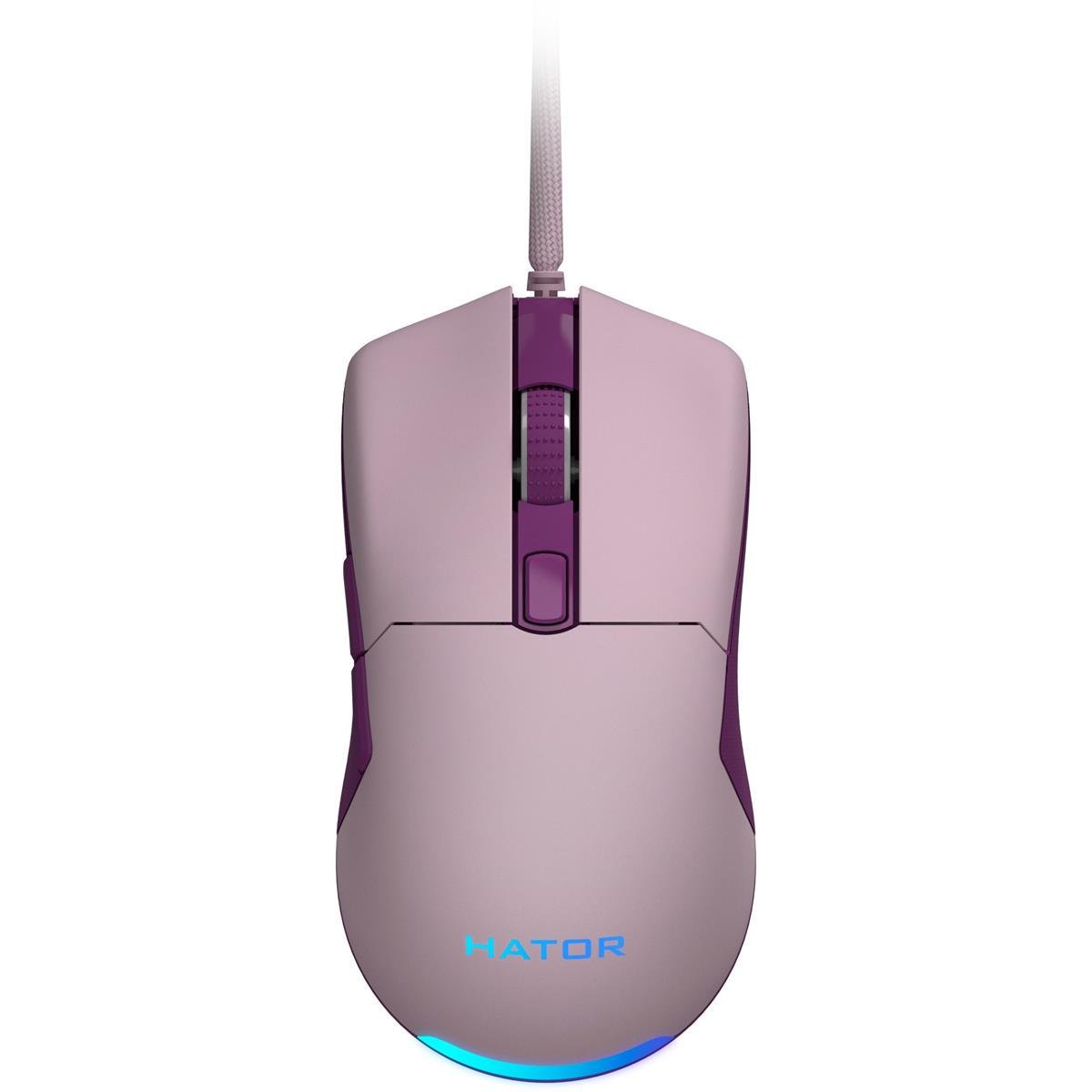 Компьютерная мышка проводная Hator Pulsar 2 RGB Lilac (HTM-514)