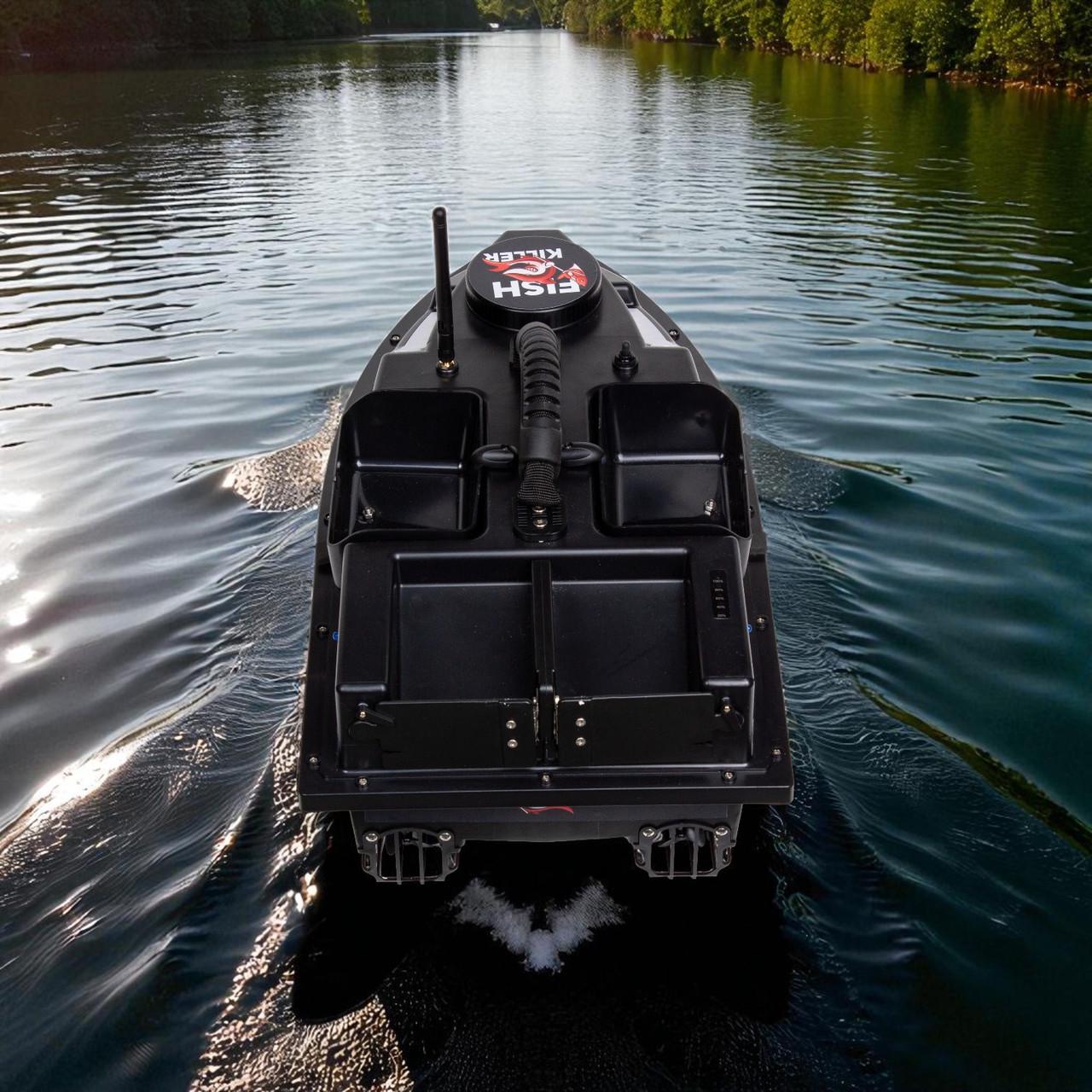 Човник короповий для завезення підгодовування Fish Killer Hunter з GPS на 100 пікселів 4 бункери автопілот до 2 кг до 500 м (2667664521) - фото 8 Човник короповий для завезення підгодовування Fish Killer Hunter з GPS на 100 пікселів 4 бункери автопілот до 2 кг до 500 м (2667664521) - фото 8