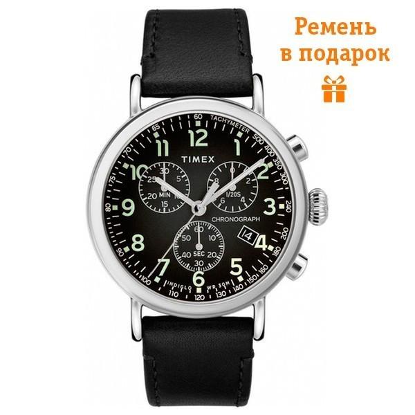 Наручные часы мужские Timex Standard Chrono кварцевые Silver (Tx2t21100)
