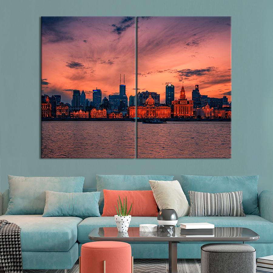 Настенний декор Сумерки над Нью-Йорком 165x122 см (A641-2) - фото 1 Настенний декор Сумерки над Нью-Йорком 165x122 см (A641-2) - фото 1