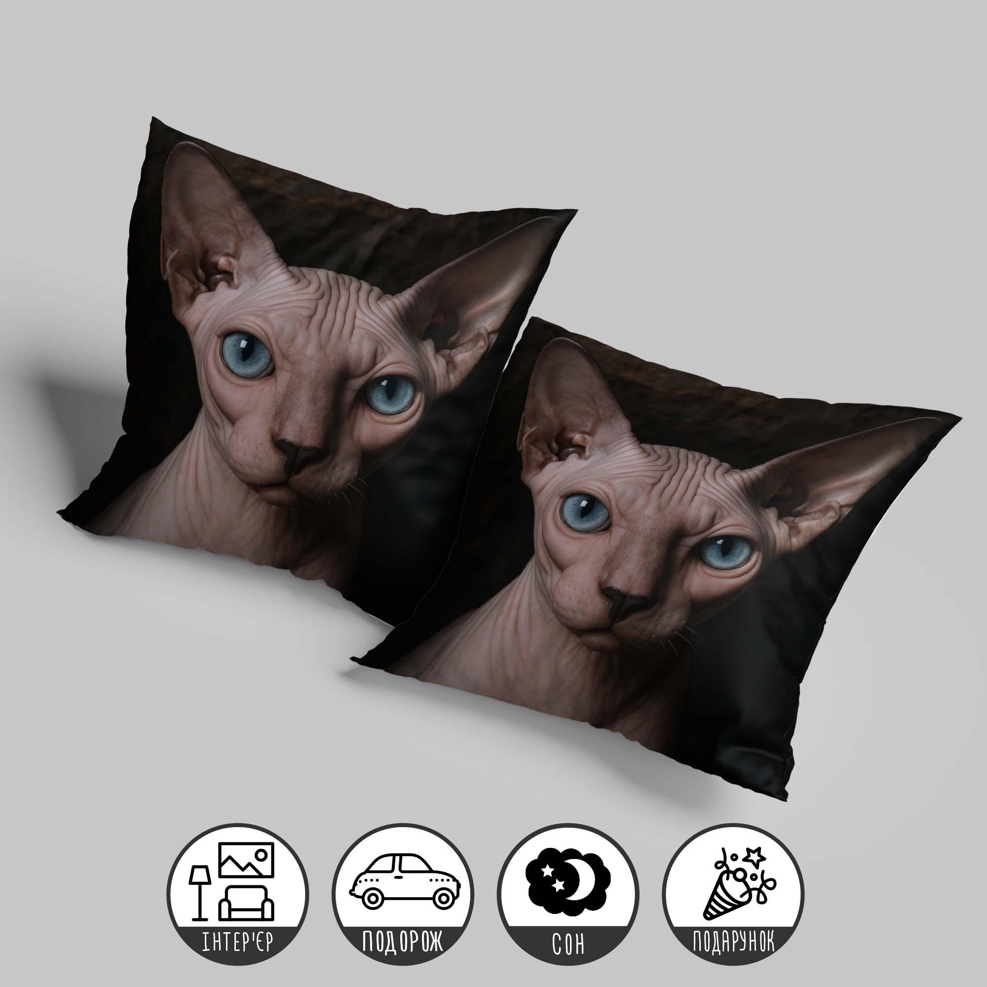 Подушка декоративная "Лунный Сфинкс" 33х33 см (1312433UA) - фото 2