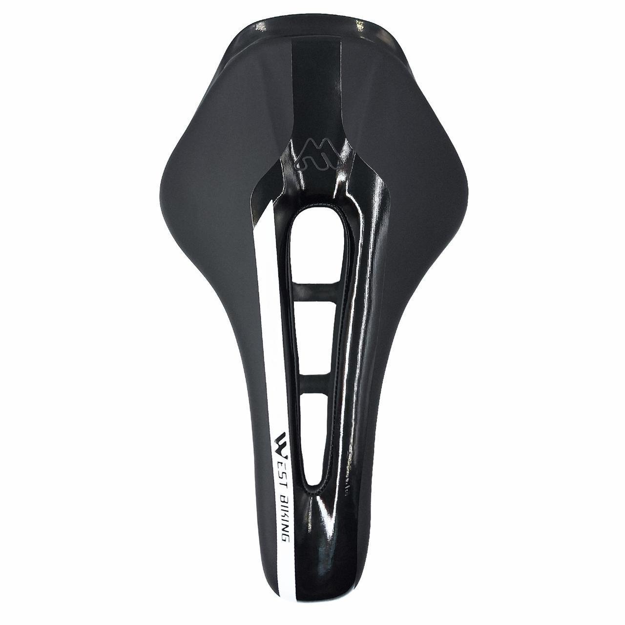 Сідло велосипедне West biking YP0801101 з вентиляційним отвором 25,5х15 см Чорний (G0001578) - фото 3 Сідло велосипедне West biking YP0801101 з вентиляційним отвором 25,5х15 см Чорний (G0001578) - фото 3