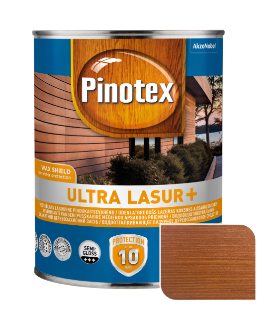 Пропитка древесины OP Pinotex ULTRA LASUR+ Красное дерево 1 л (5975595)