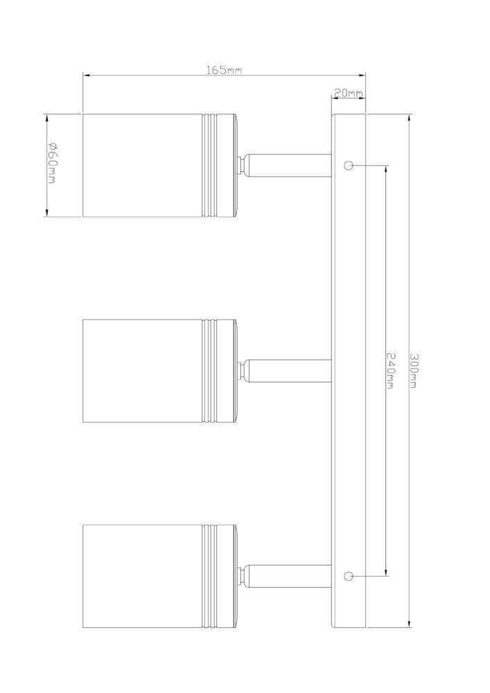 Спот Бра TRL 112 LED 3х10 Вт Черный - фото 2