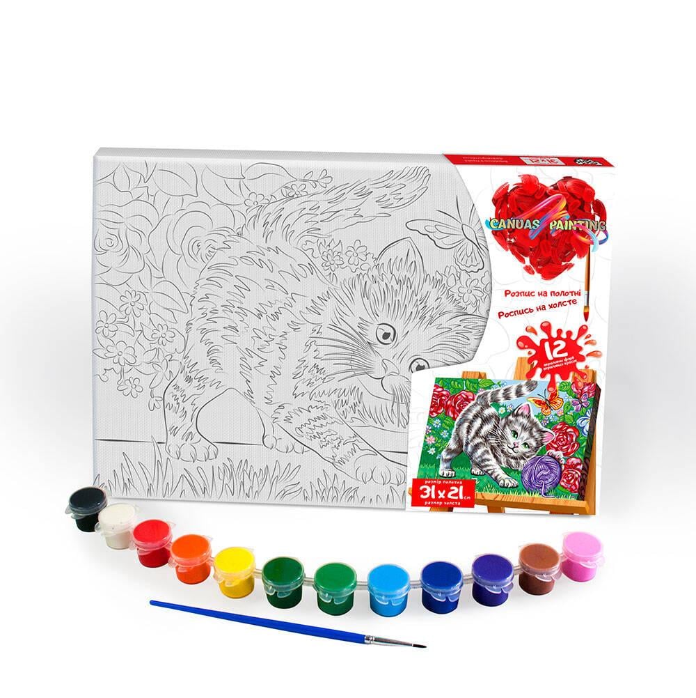 Картина-полотно Canvas Painting 31х21 см №8 кошеня 10 шт. (2987252670)