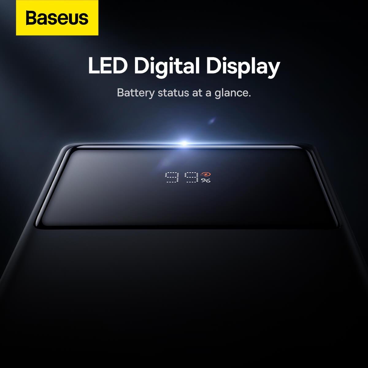 Батарея портативна Baseus Star Lord з Led Digital Display 22,5 W 20000 mAh Black (PPXJ20) - фото 6 Батарея портативна Baseus Star Lord з Led Digital Display 22,5 W 20000 mAh Black (PPXJ20) - фото 6