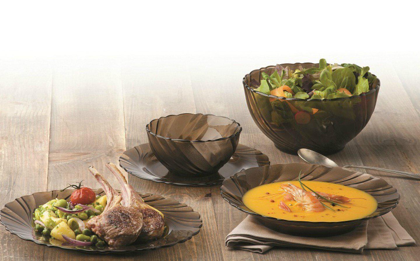 Тарелка суповая Duralex Beau Rivage Creole 21,5 см - фото 2 Тарелка суповая Duralex Beau Rivage Creole 21,5 см - фото 2