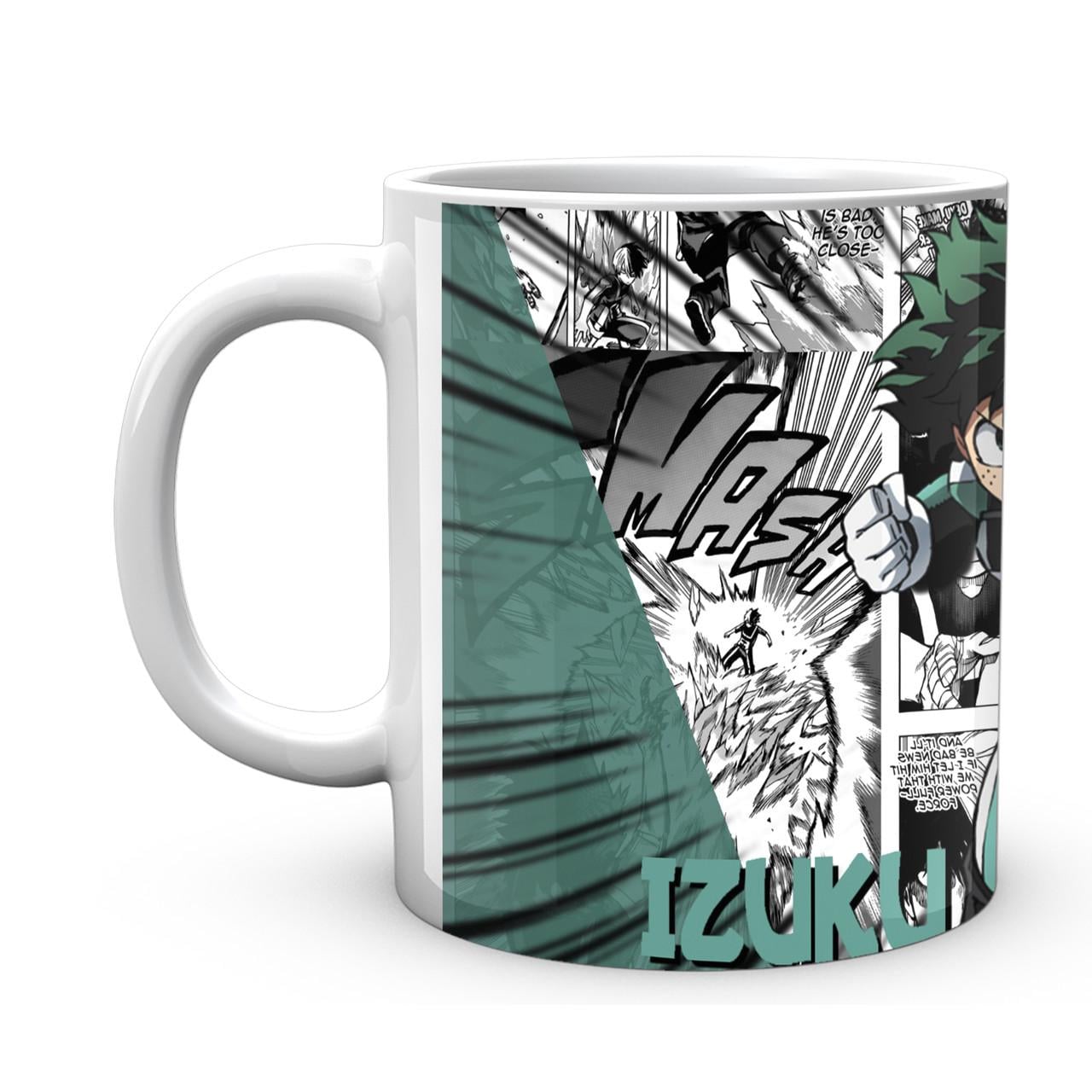 Чашка Gee! My Hero Academia Изуку Мидория на фоне манги MHA 02.518