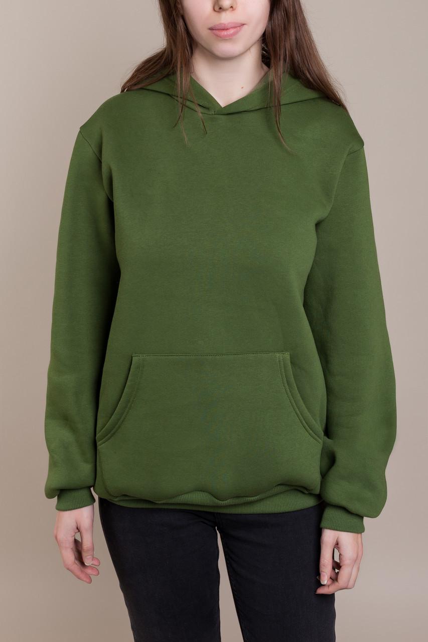 Худи женское GBI с капюшоном XL Зеленый (12720)