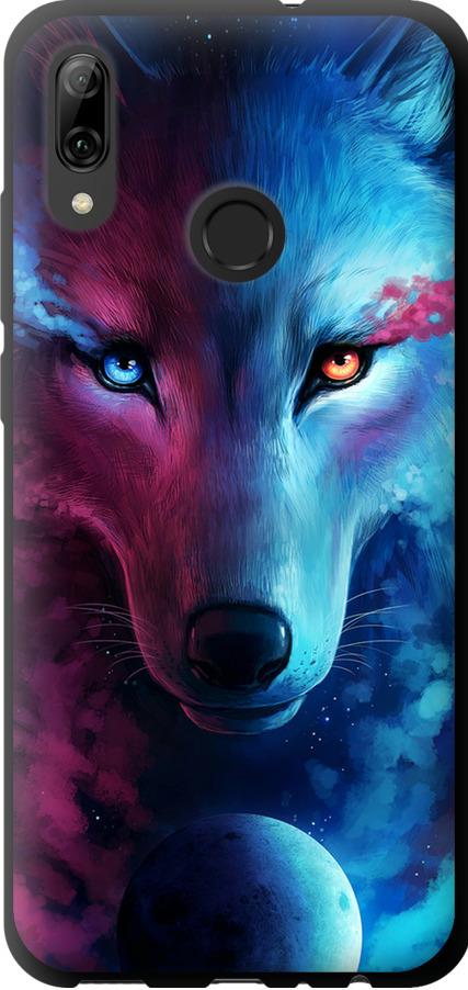 Чехол на Huawei P Smart 2019 Арт-волк (3999b-1634-42517)