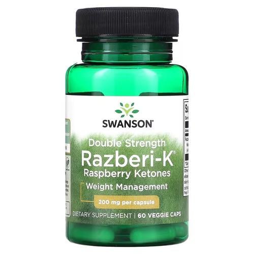 Малиновые кетоны Swanson Raspberry Ketones 200 мг 60 caps (SWD076)