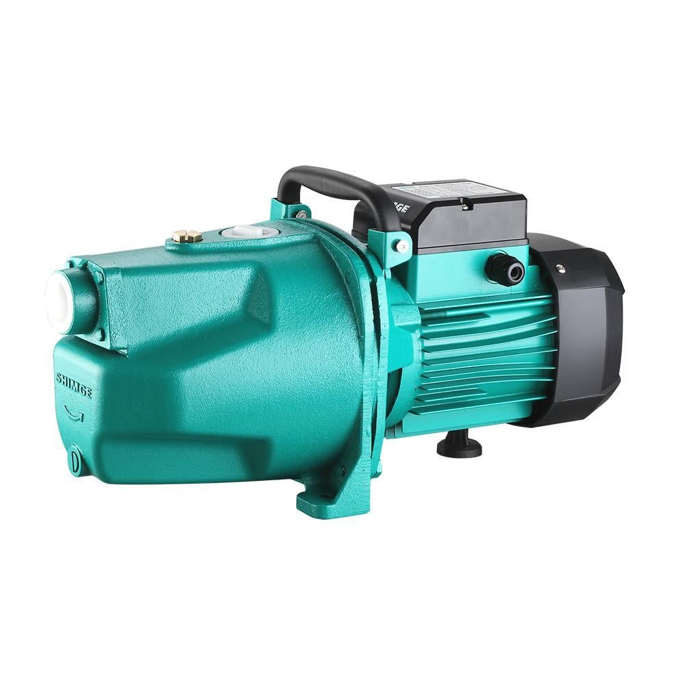 Насос центробежный SHIMGE JET1500L1 самососающийся 1,5кВт Нmax 55 м Qmax 90 л/мин (21331584)