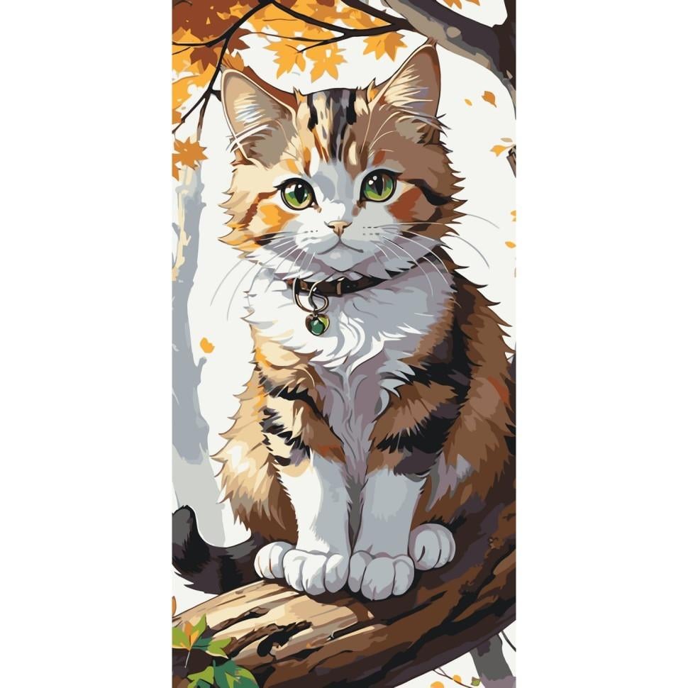Картина по номерам ART CRAFT Пушистый котик 40х80 см (11565-AC)