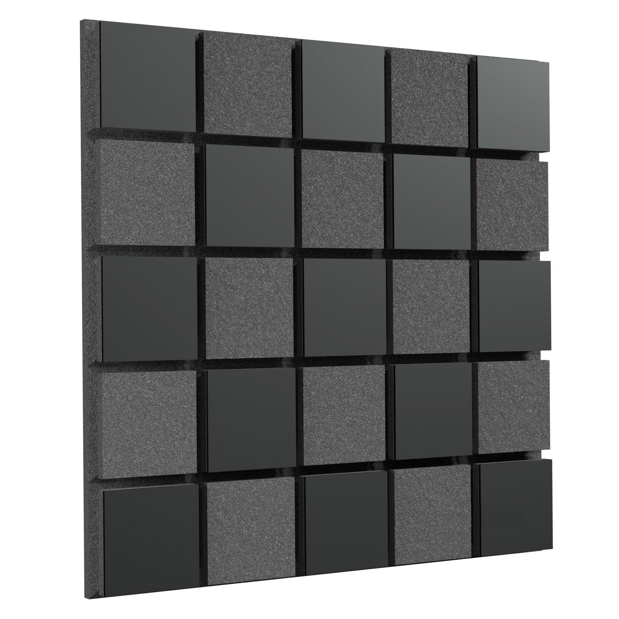 Акустическая панель Ecosound Tetras Acoustic Wood HDF 50х50 см 33 мм Черный (1318)