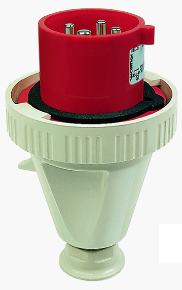 Штекер на кабель Walther-Werke СЕЭ-тип 3 полюса 16А 400V IP67 с сальником (wl219309)