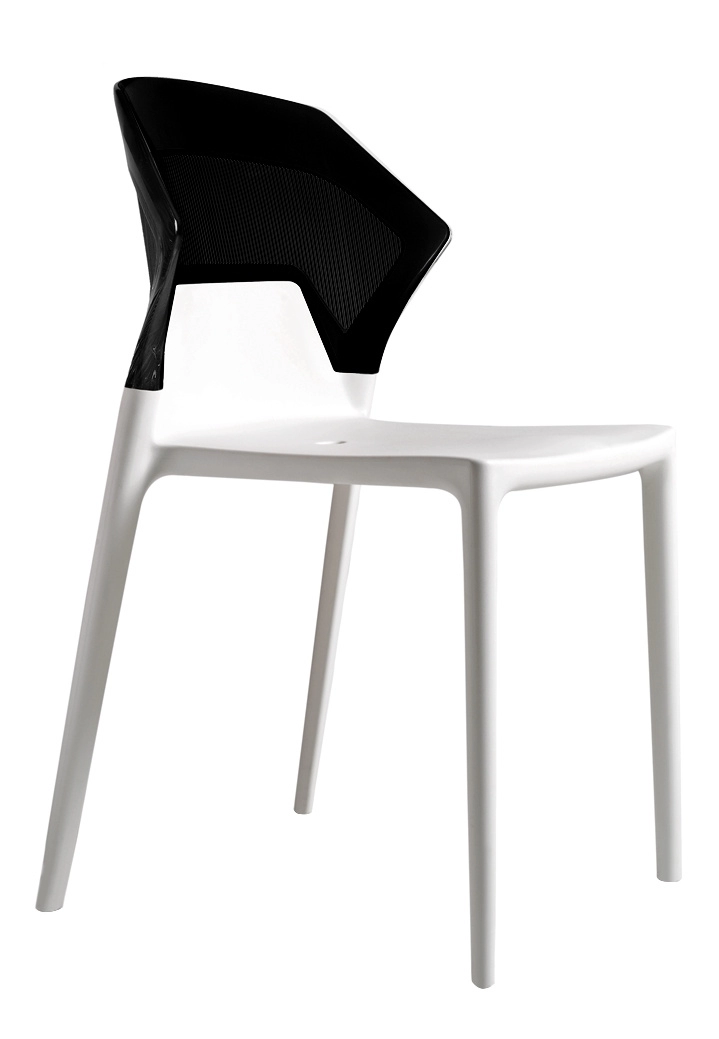 Стул Litolan Papatya Ego-S Белое сидение Черный (DR002003)