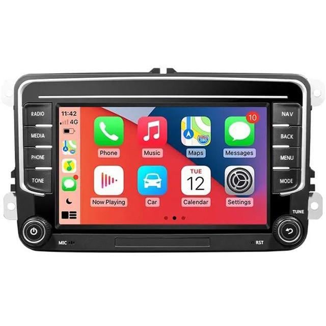 Автомагнітола штатна CarPlay 7" Android 2Din VW 7037B для Volkswagen/Skoda/Seat 2/32GB
