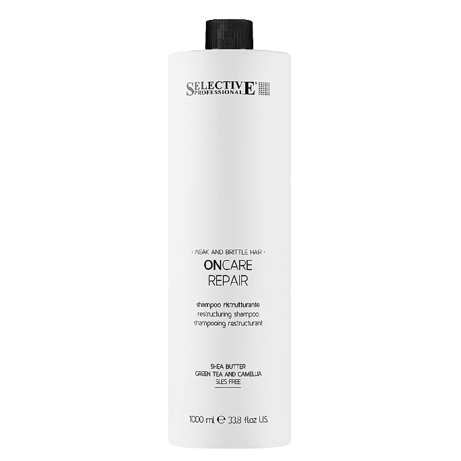 Восстанавливающий шампунь для волос Selective Professional Repair Shampoo 1000 мл