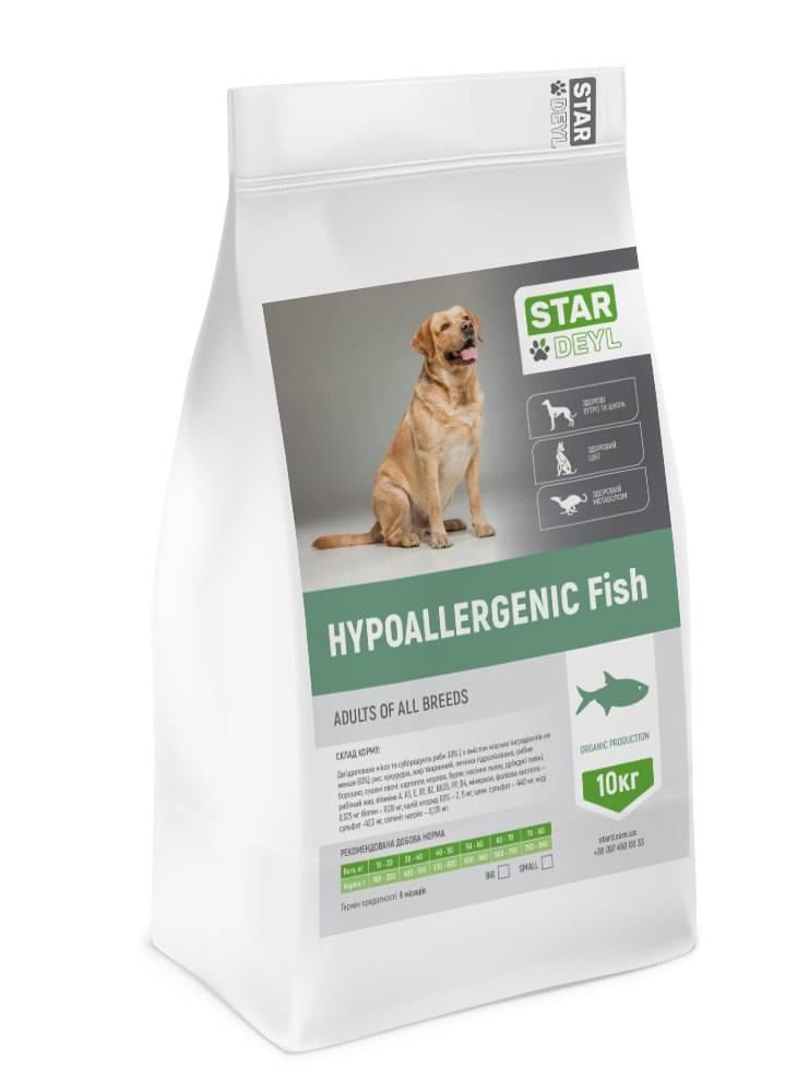 Корм сухой StarDeyl Hypoallergenic с рыбой для собак мелких пород 10 кг