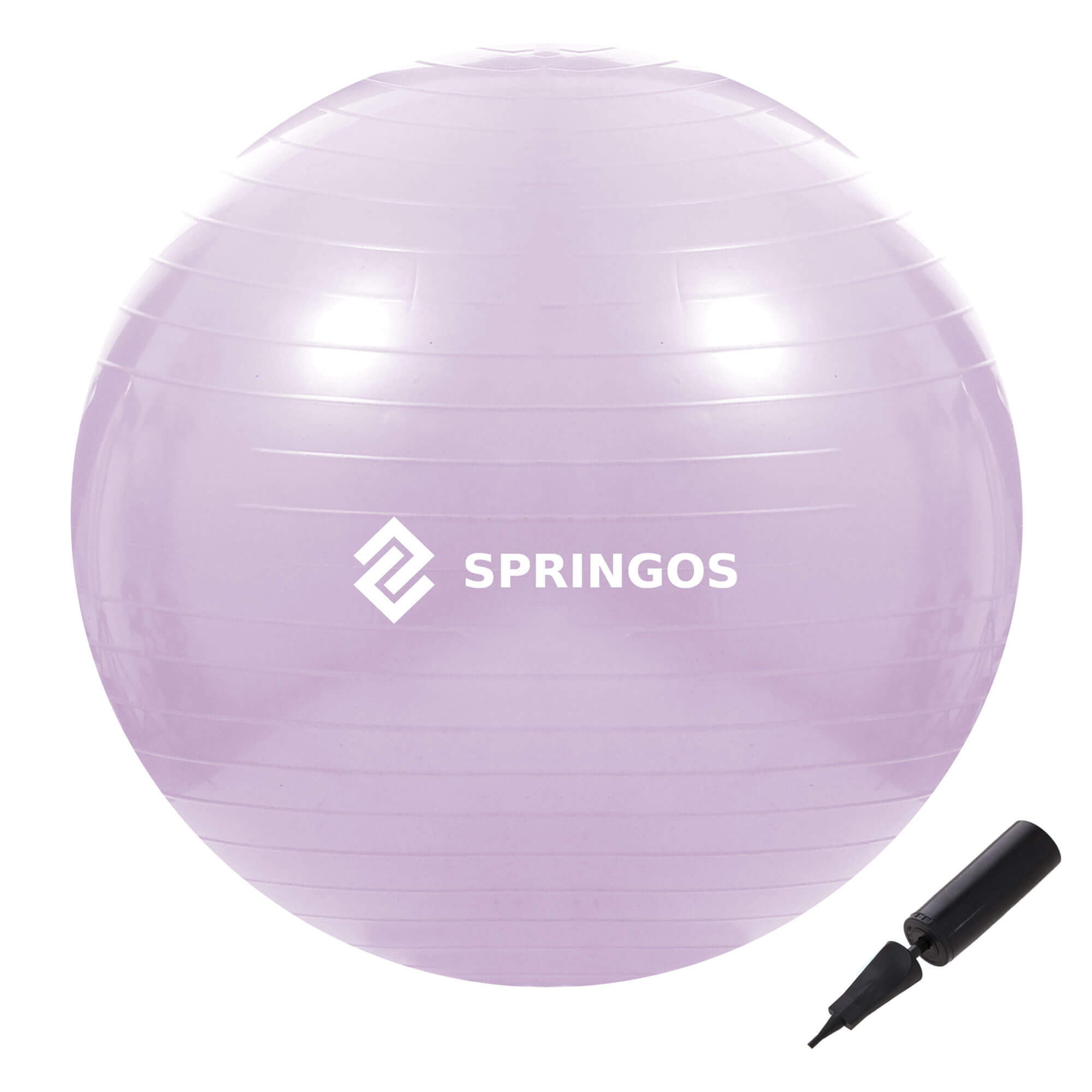 Мяч для фитнеса Springos 65 см Anti-Burst FB0011 Violet