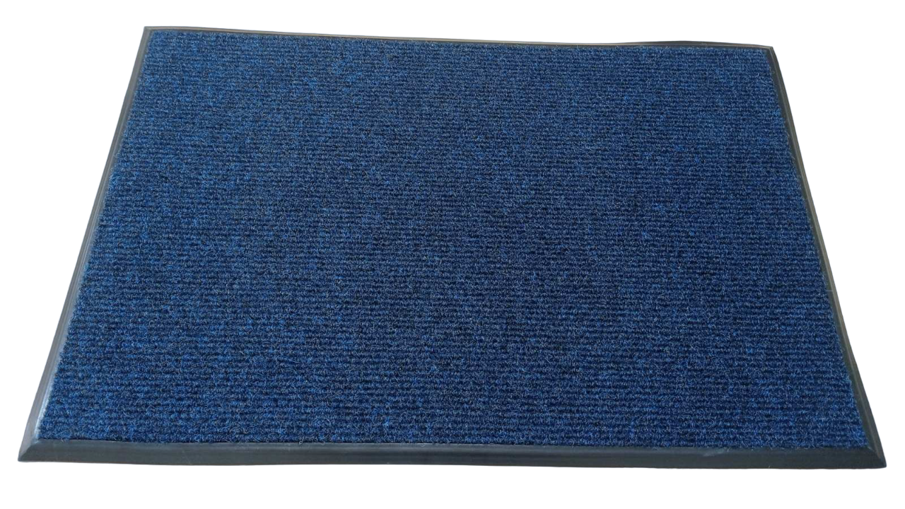 Коврик грязезащитный Поляна 90х60 см Синий