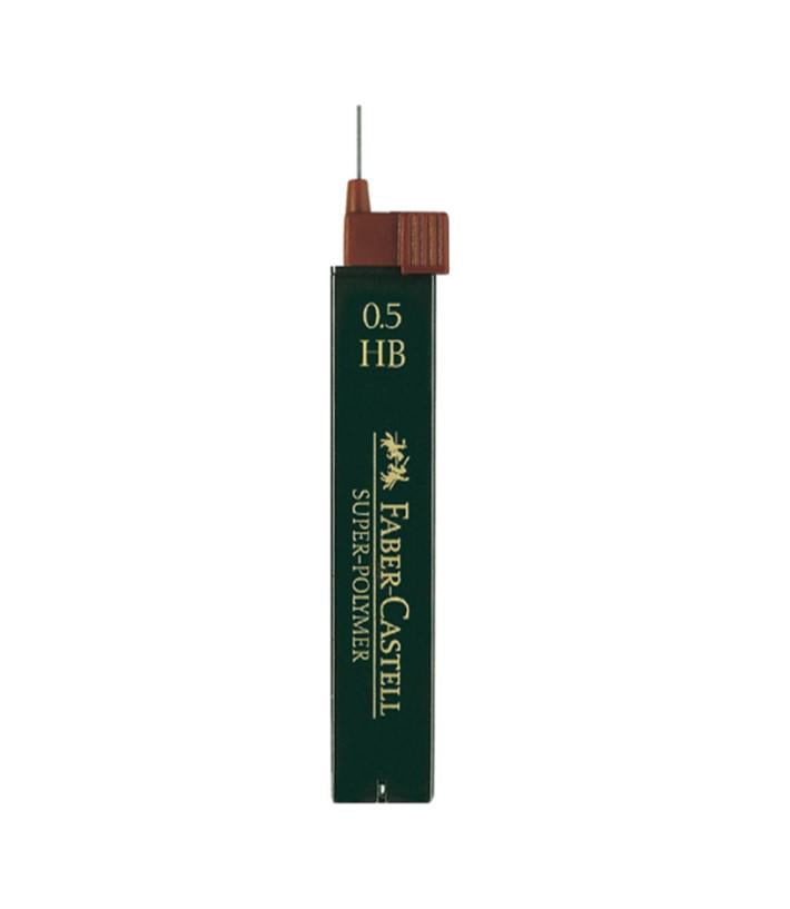 Грифелі для механічного олівця Faber-Castell SUPER-POLYMER, 0,5 мм. НB, (120500)