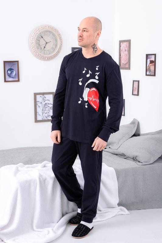 Піжама чоловіча Носи Своє Family look р. 54 Синій (8269-L-v9)