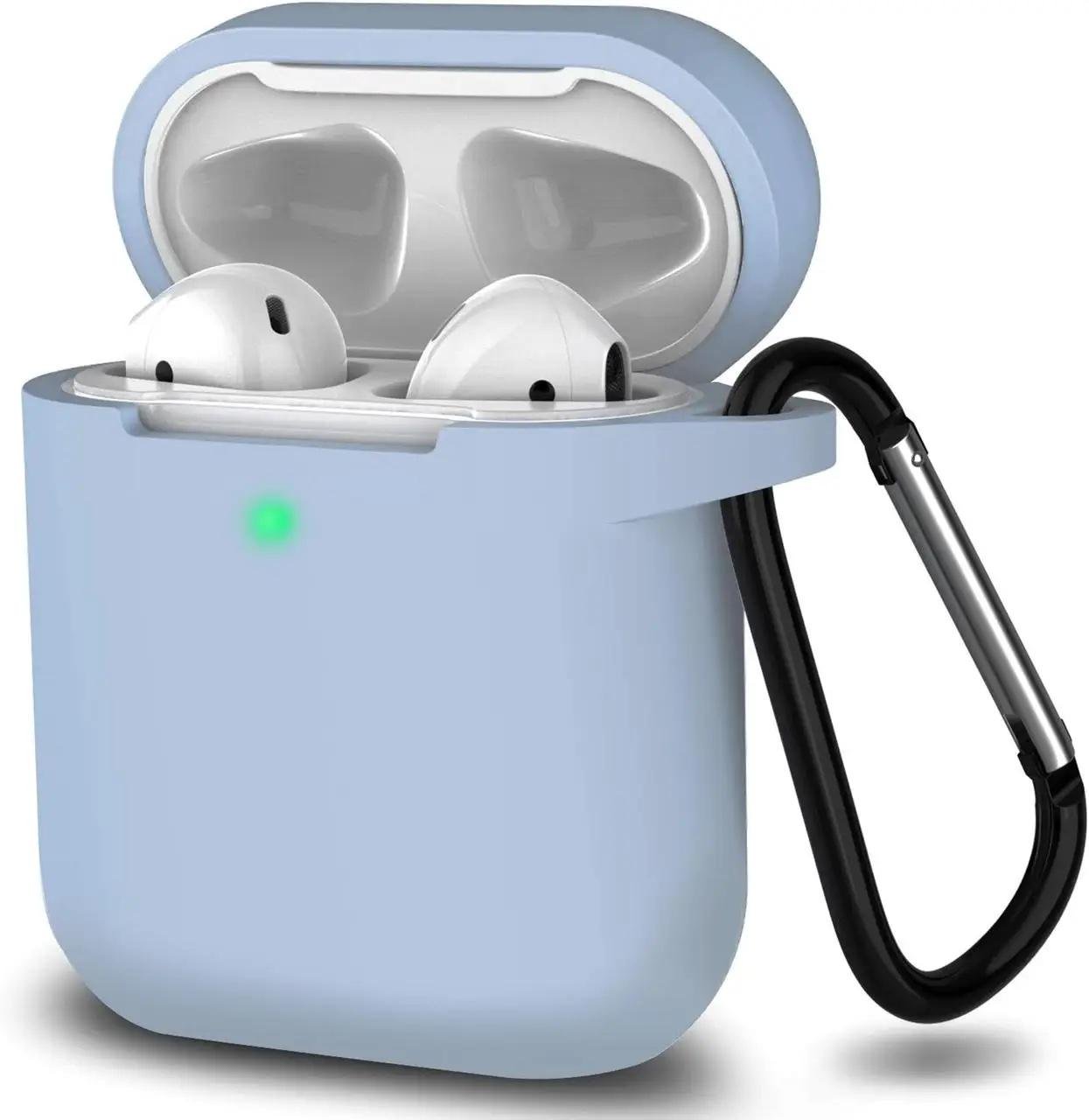 Чохол для навушників Apple AirPods 2 силіконовий Блакитний (VANAX53011)