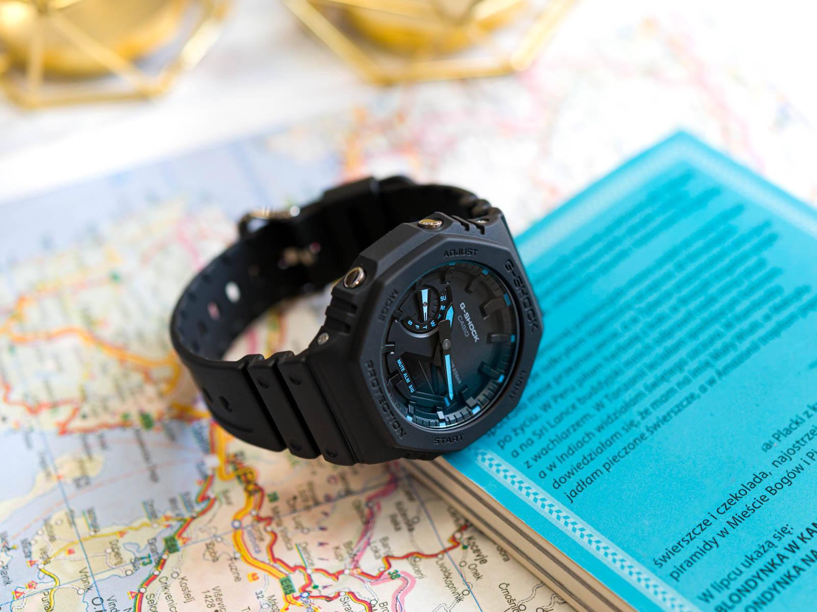 Часы Casio G-SHOCK GA-2100-1A2ER Neon Accent Series (1511) - фото 2