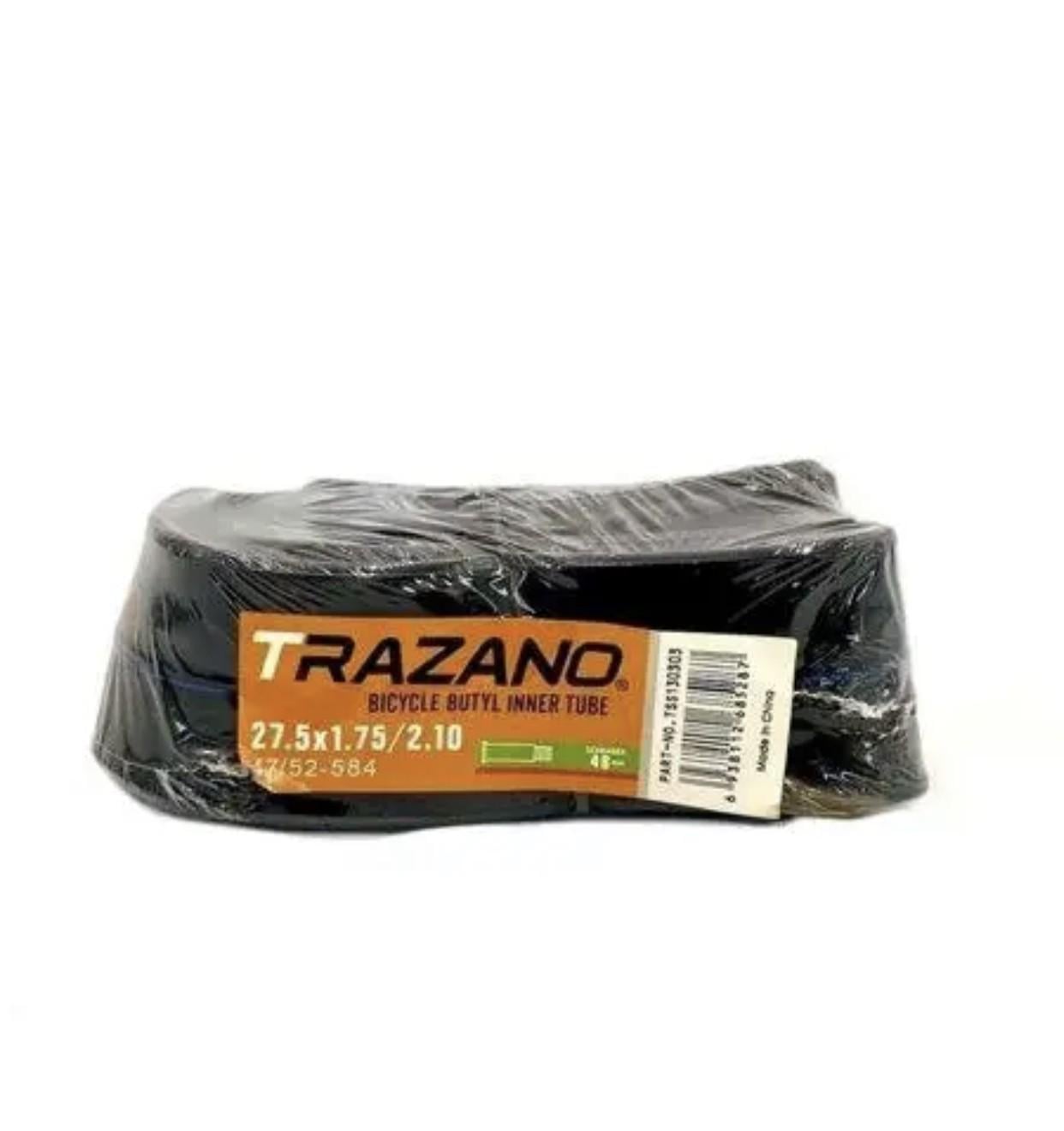 Камера велосипедная Trazano AV 27,5х1,75/2,10 48 мм Камера велосипедная Trazano AV 27,5х1,75/2,10 48 мм