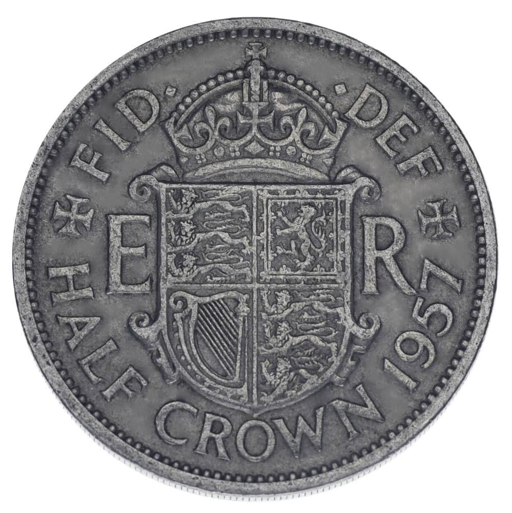 Коллекционная монета Великобритания 1/2 кроны 1957 F-VF Half Crown (М17871)