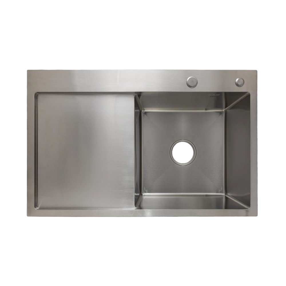 Мойка для кухни интегрированная Lidz Handmade H7849L крыло слева 30/10 мм Brushed Steel (LDH7849BRUL45592)