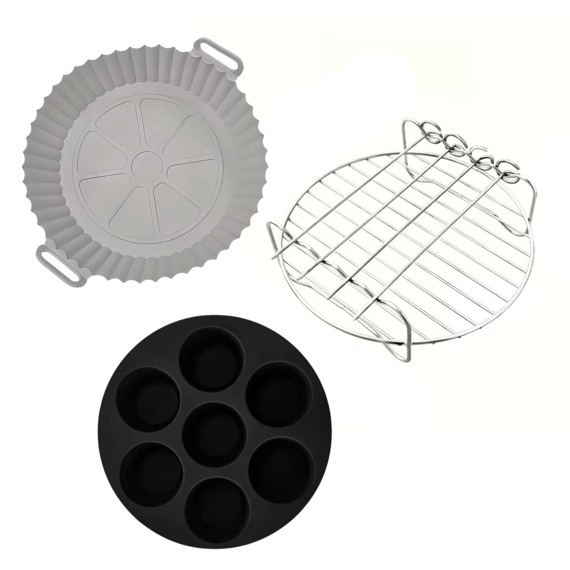 Набор для аэрогриля 3в1 силикон 2 шт./сетка (11003)