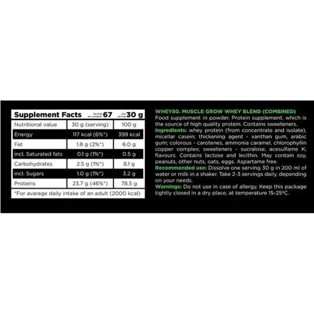 Протеїн сироватковий TNT Whey 80 2 кг Альпійський Шоколад (29597003) - фото 2 Протеїн сироватковий TNT Whey 80 2 кг Альпійський Шоколад (29597003) - фото 2