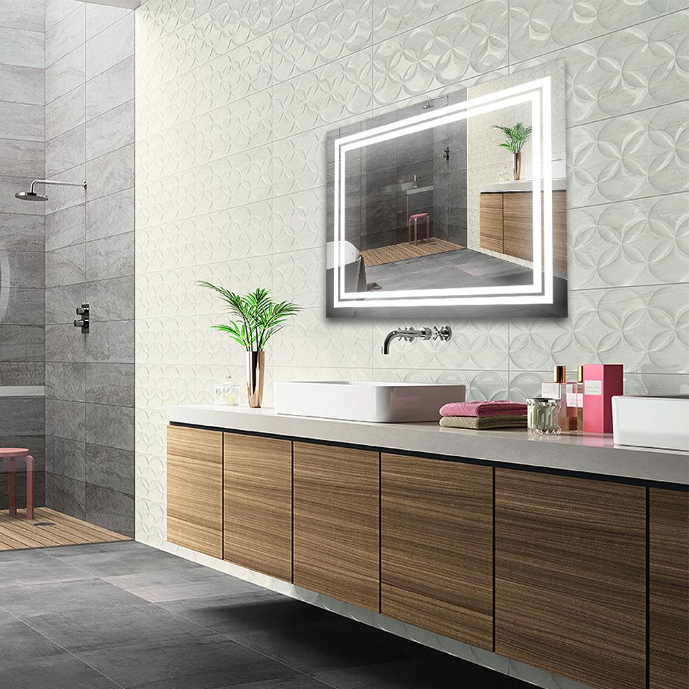 Зеркало с LED подсветкой 1000х800 мм (SR-081) - фото 2 Зеркало с LED подсветкой 1000х800 мм (SR-081) - фото 2