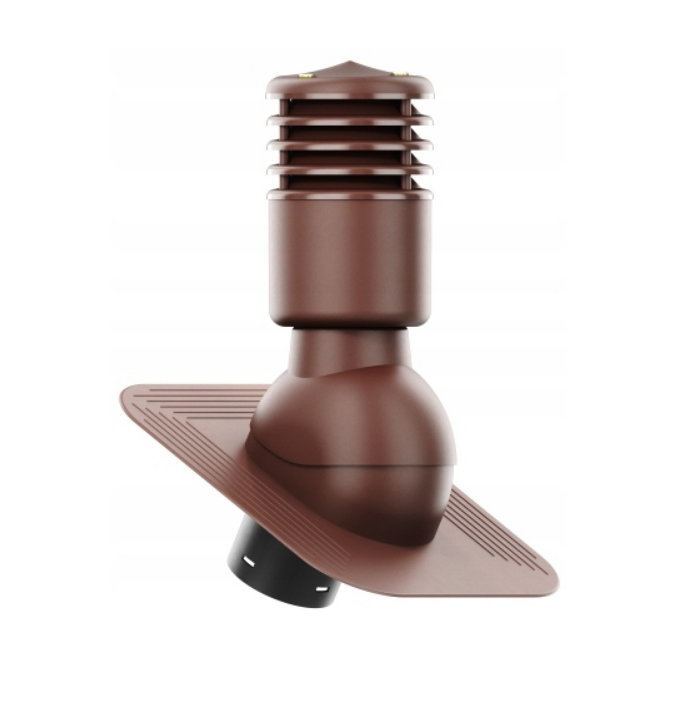 Выход вентиляционный утепленный Kronoplast KPG для битумной черепицы 125 мм Ral 8017 Коричневый (KPGO 1-1)