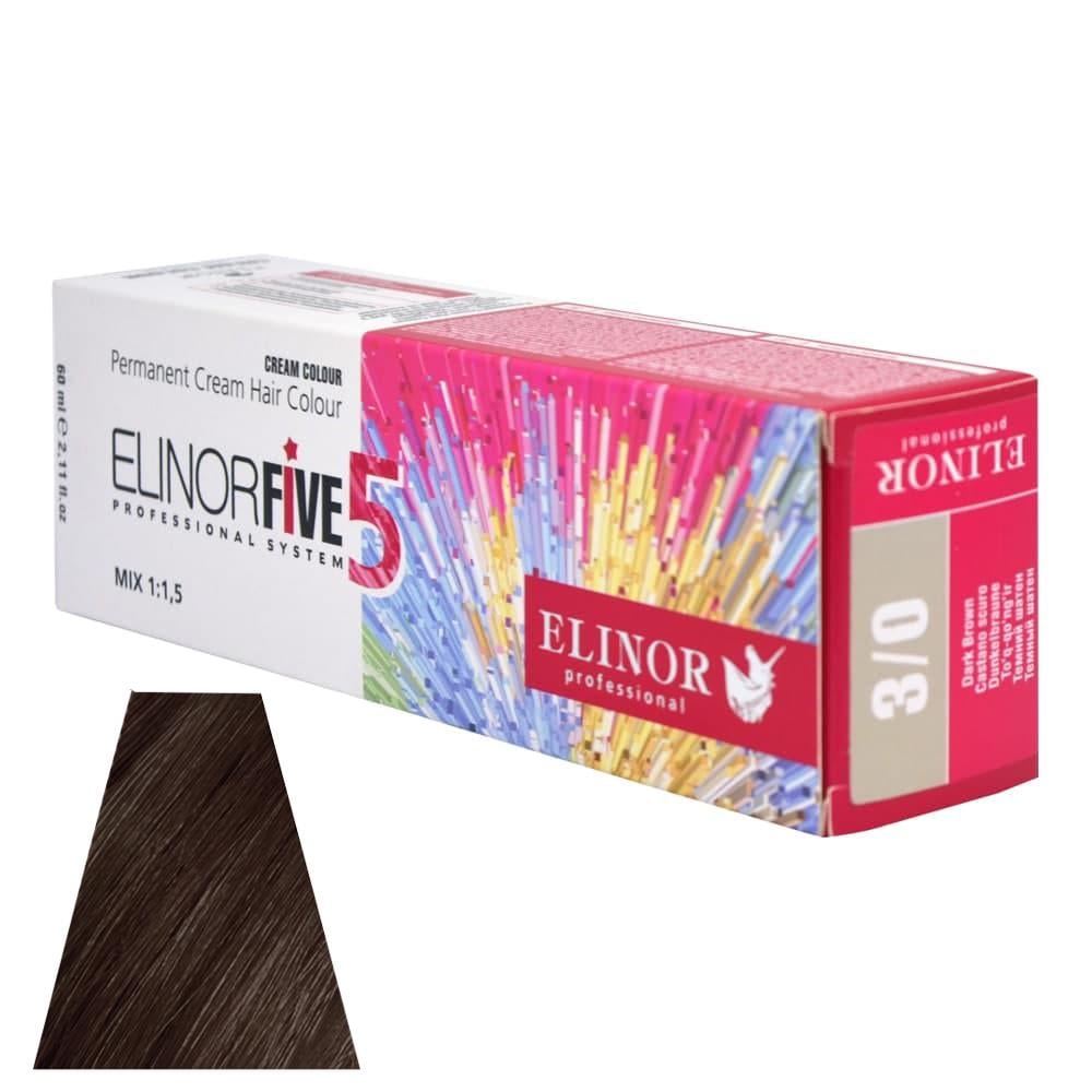 Краска для волос Elinor Темный шатен 3/0 100 мл (23450600)