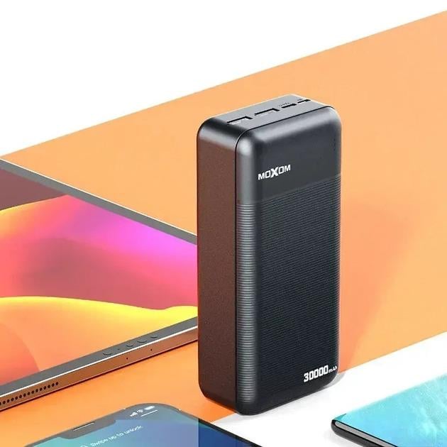 Повербанк Moxom для телефона/планшета/роутера с выходом USB Type C 30000 mAh - фото 5 Повербанк Moxom для телефона/планшета/роутера с выходом USB Type C 30000 mAh - фото 5