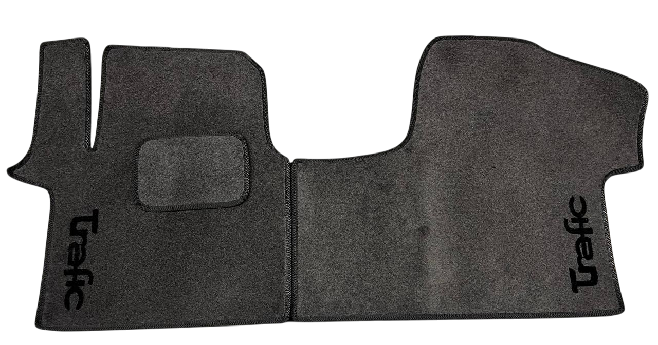 Килимки в салон ворсові для Renault Trafic 2001-2015 5 шт. Сірий (27327119)
