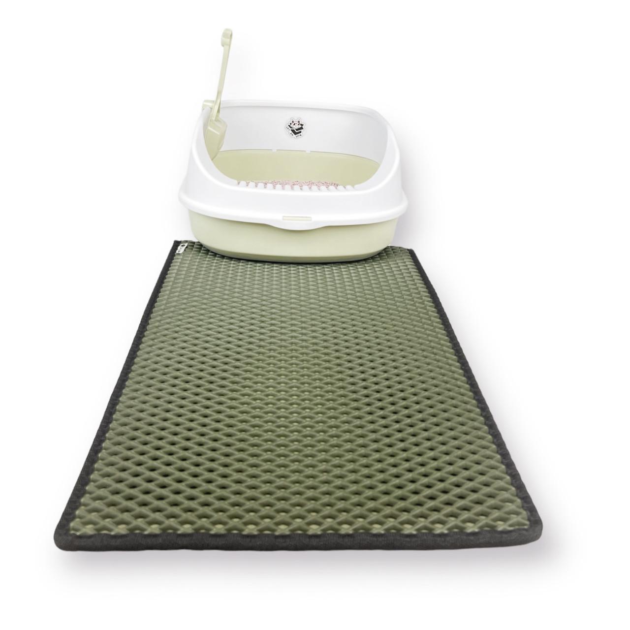 Лоток для котов CAT IN BOX с лопаткой 48х38х20 см Зеленый (18553034) - фото 7 Лоток для котов CAT IN BOX с лопаткой 48х38х20 см Зеленый (18553034) - фото 7