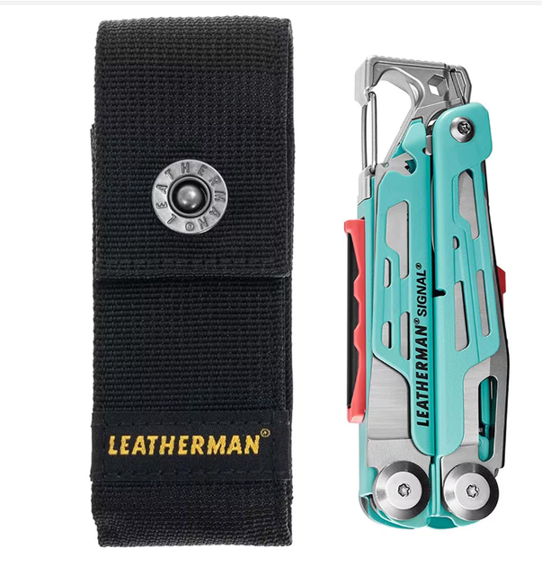 Мультитул Leatherman Signal 19 інструментів з чохлом Aqua/Silver (26258094) - фото 6