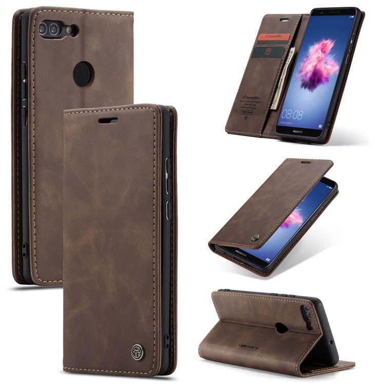 Чехол книжка с магнитом Huawei P Smart CaseMe Dark Brown (30854-05)