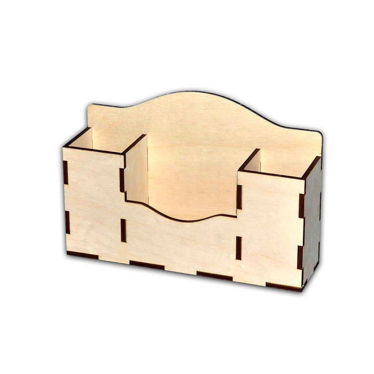 Органайзер настольный деревянный 20х13х6 см (27)