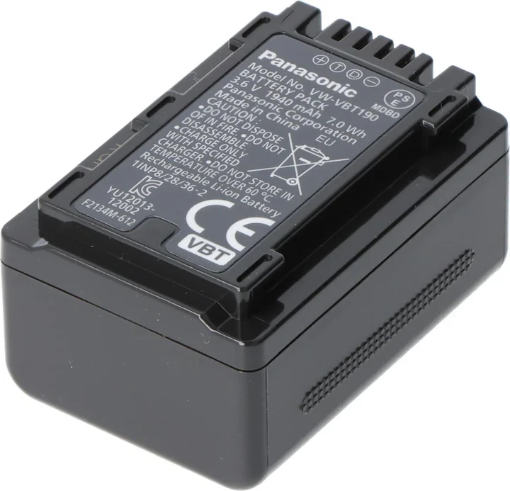 Акумулятор VW-VBT190 VW-VBT380 VW-VBT380-K для камер Panasonic