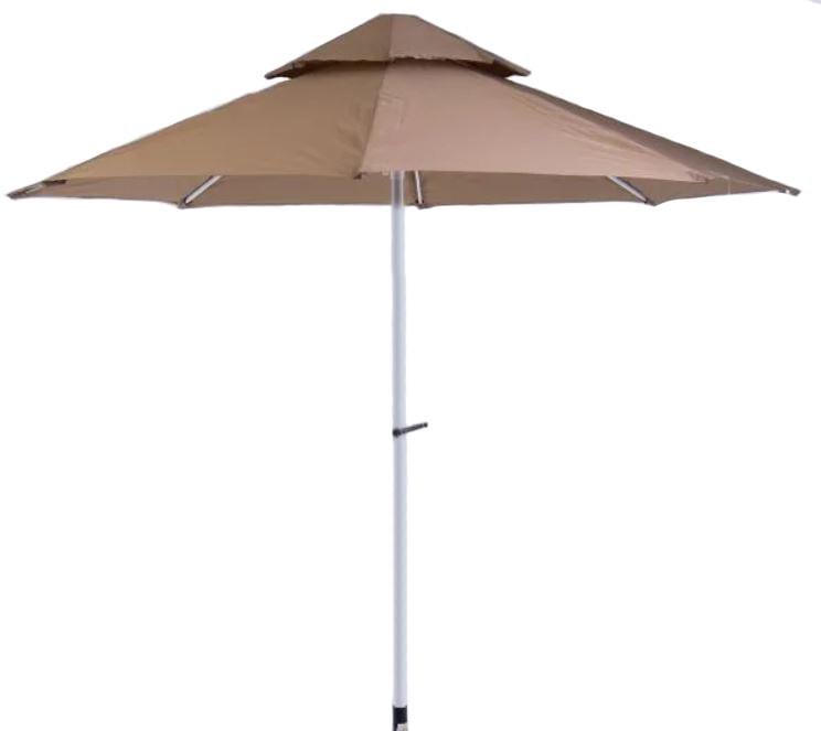 Посилений пляжний зонт антивітер 2,7 м Бежевий
