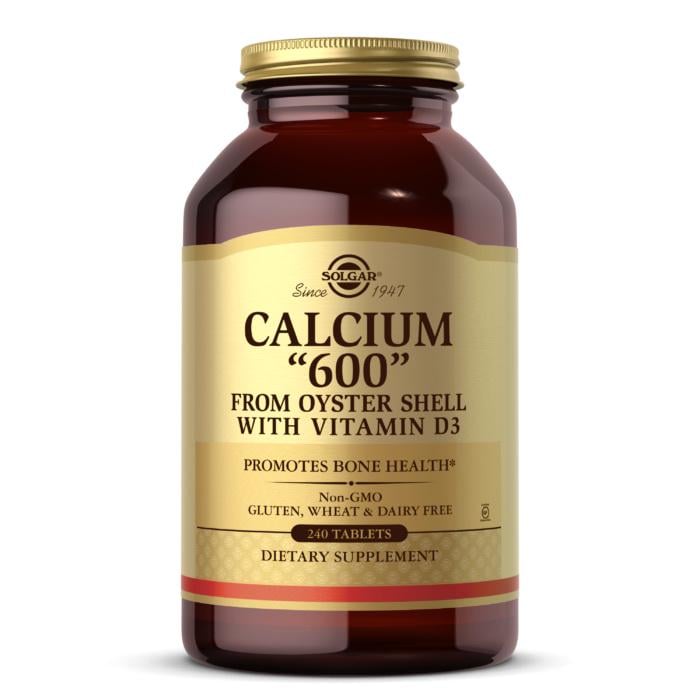 Кальций карбонат с витамином D3 Solgar Calcium 600 от Oyster Shell with Vitamin D3 240 табл.