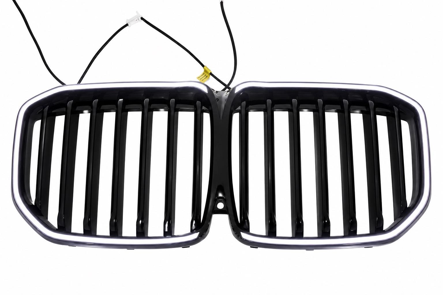 Ноздри 1 Bar LED GBT для BMW X7 G07 2019- гг. abs-пластик Черный (190170)